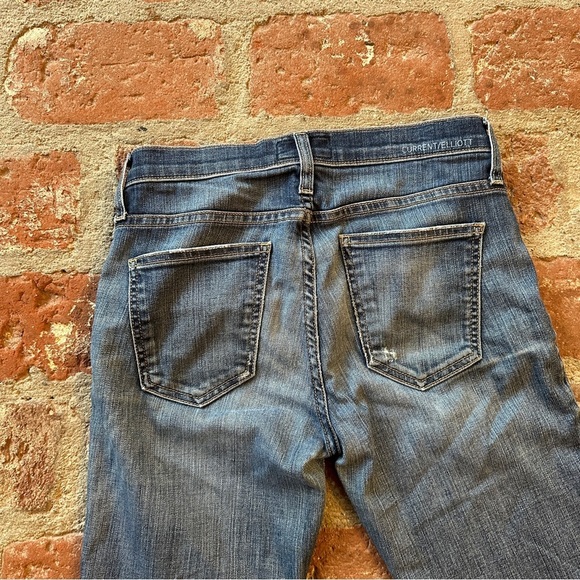 Current/Elliott Blue The Stiletto Townie Skinny Distressed Jeans size 25 - Picture 13 of 16